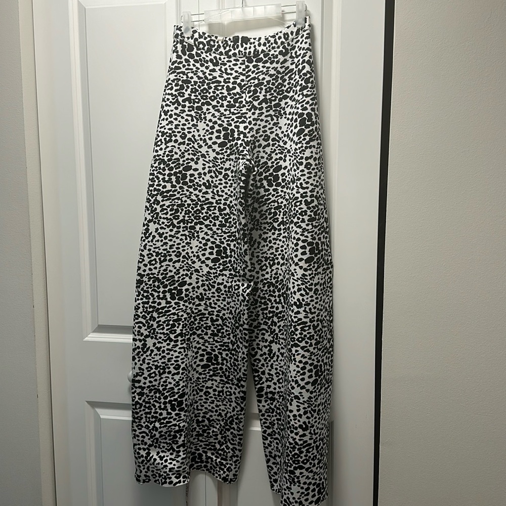new house of CB dalmatian wide leg trousers